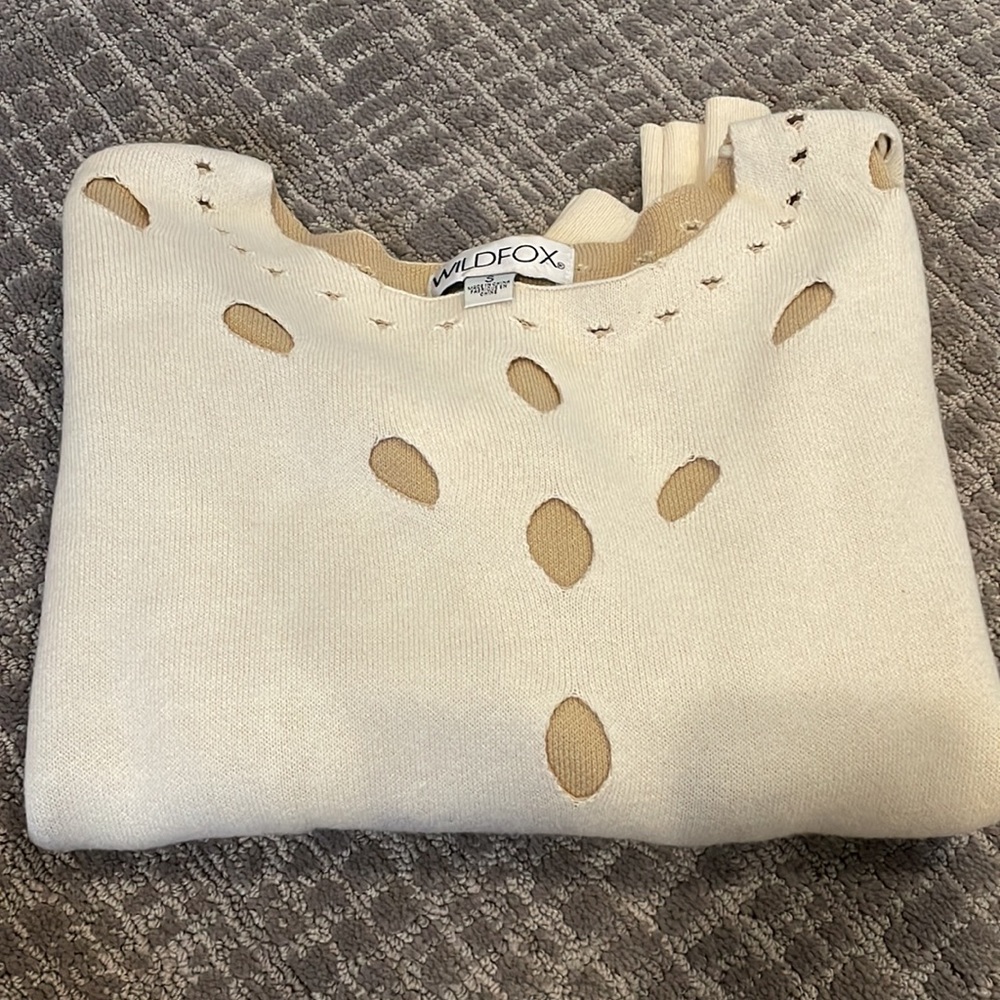 “Wildfox” crop sweater